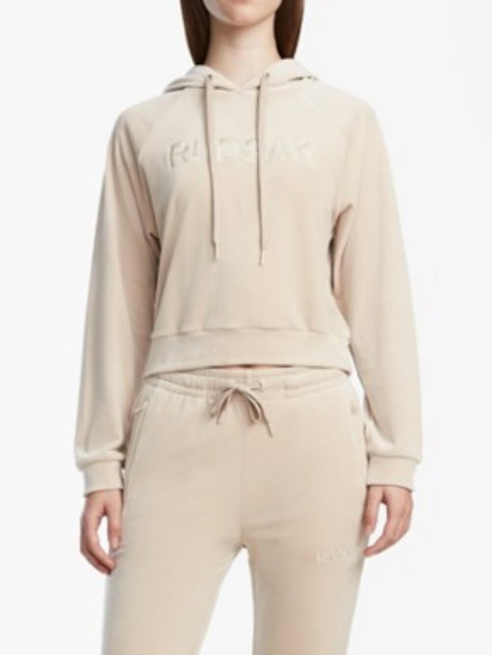 Rudsak Valeria velour hoodie cream women's size XL - Picture 1 of 7